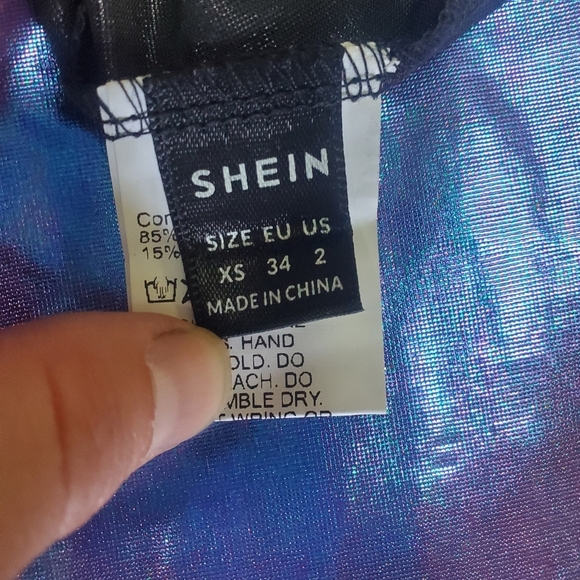 SHEIN | SXY PU Cami Top & Bodycon Skirt in Purple sz XS - Picture 4 of 8